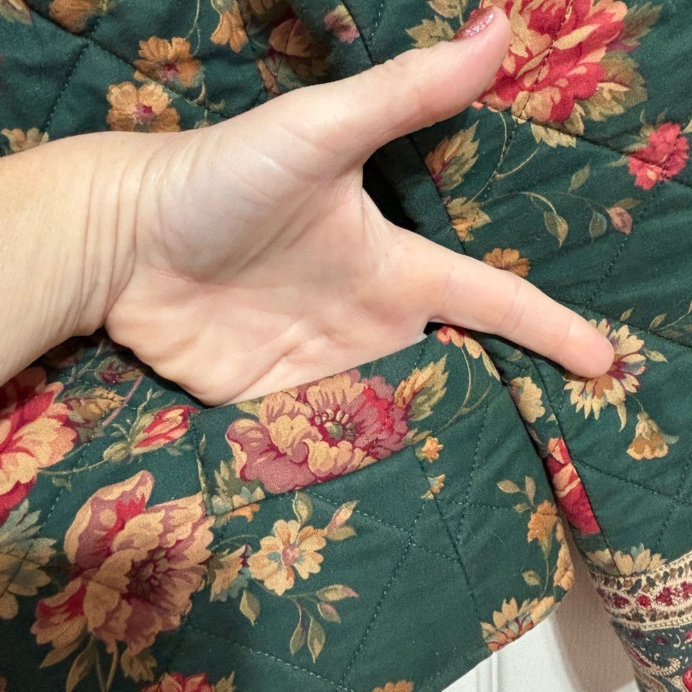 Vera Bradley Quilted Floral Boxy Jacket - Picture 7 of 9